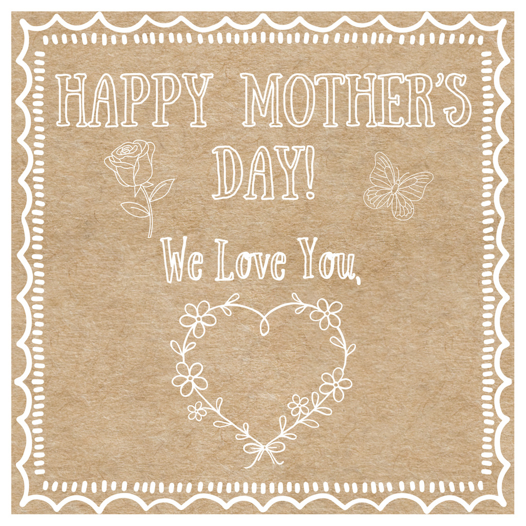 COLOR YOUR OWN "WE LOVE YOU" POSTER