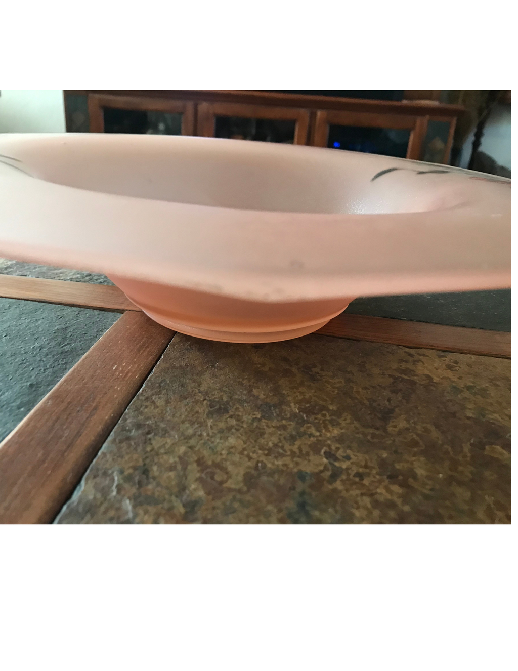 Vintage Frosted Glass Bowl